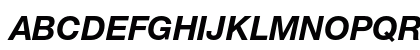 Helvetica Neue LT Pro 76 Bold Italic Preview