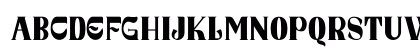 Dunver Regular Uppercase Preview