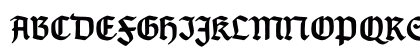 TypographerGotisch C Bold Uppercase Preview