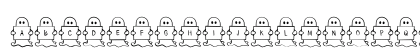 SpookyGhostLetters Regular Uppercase Preview