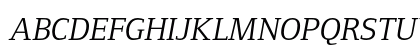 FoundryFormSerif ItalicSC Uppercase Preview