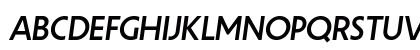 Unigeo64 Trial Medium Italic Uppercase Preview