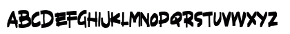 SHRED Regular Uppercase Preview