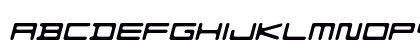 F-Zero GX Menu Font Rounded Italic Uppercase Preview