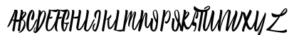 Laksana Typeface Italic Uppercase Preview
