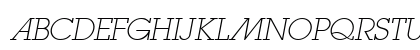 LugaExtraAd ExtraLight Oblique Uppercase Preview