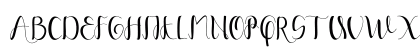 Yullisa Script Regular Uppercase Preview