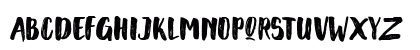 Scoothlane Sans Brush Regular Uppercase Preview