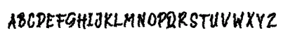 DARK NIGHT Regular Uppercase Preview