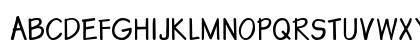 Yukon Font Regular Uppercase Preview