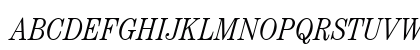 CenturyCdITC Light Italic Uppercase Preview