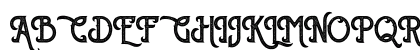 Sherlock Press Personal Use Regular Uppercase Preview