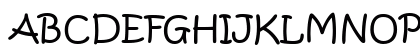 KristenITC Normal Uppercase Preview
