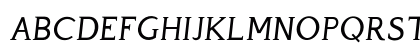 Perspicacious Italic Regular Uppercase Preview