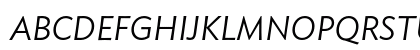 Ideal Sans Light Italic Uppercase Preview