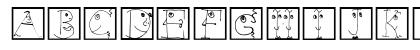 FacesAlphabetBeta Regular Preview