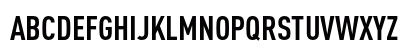DINCond-Bold Regular Uppercase Preview