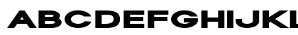 Oscan Expanded Regular Uppercase Preview