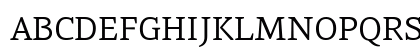 PF Agora Serif Pro Regular Uppercase Preview
