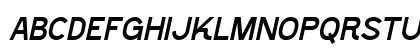 Shackle Ita Italic Uppercase Preview