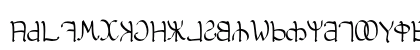 Aglab Regular Uppercase Preview