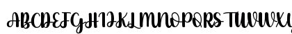 Pinky Latte Script Regular Uppercase Preview