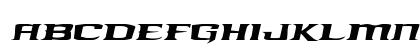 Kreature Kombat Expanded Italic Expanded Italic Uppercase Preview