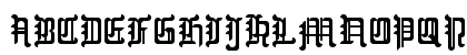 Blackletter Buffoonery Regular Uppercase Preview