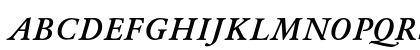 AZGaramondC Bold Italic Uppercase Preview