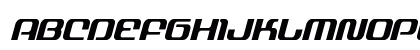 Yeoman Jack Condensed Italic Regular Uppercase Preview