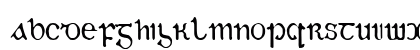 Gaeilge Regular Uppercase Preview