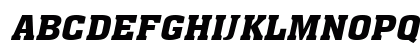 AcheWide BoldItalic Uppercase Preview