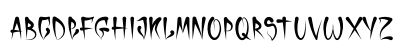 Horror Cholo-DaFont Regular Uppercase Preview