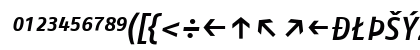 FagoNo ItalicMedium Uppercase Preview