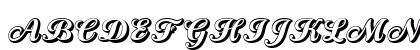 Country Western Script Open Regular Uppercase Preview
