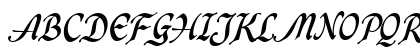 Caligraf Bold PERSONAL USE Regular Uppercase Preview