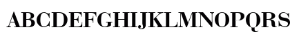 Bauer Bodoni D Regular Uppercase Preview