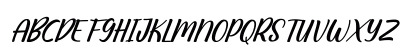 Amatemora Italic Regular Uppercase Preview