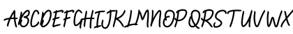 Zallia Free Regular Uppercase Preview