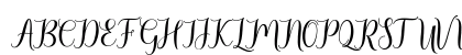 Gladiolus Script Regular Uppercase Preview