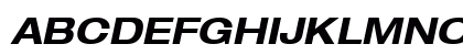 HeaveneticaExtd7 BoldOblSH Uppercase Preview