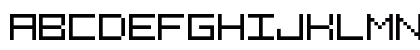 7 Squared Regular Uppercase Preview