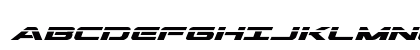 Outrider Laser Bold Italic Uppercase Preview