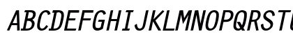 Clean BoldItalic Uppercase Preview