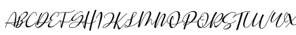 Staples Calligraphy Regular Uppercase Preview