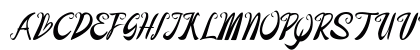 Baberly Regular Uppercase Preview