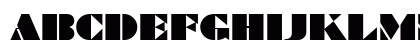 BraggadocioMT Regular Uppercase Preview