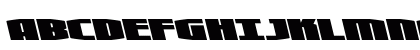 Alpha Century Leftalic Regular Uppercase Preview