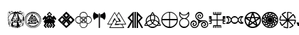 Pagan Symbols Regular Uppercase Preview