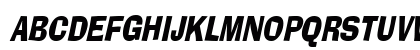 AlorCondensed Italic Uppercase Preview